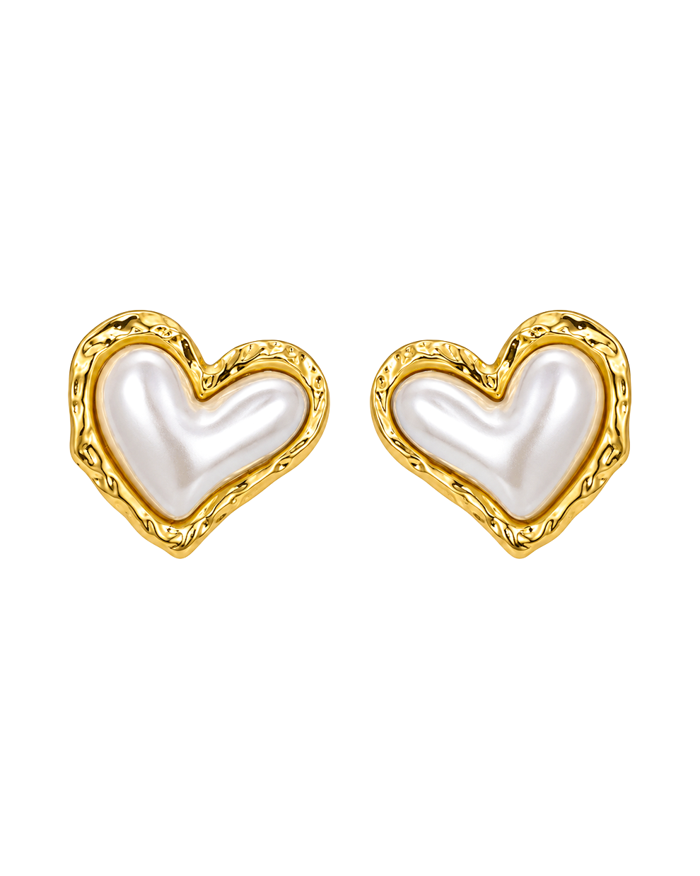 Pearl heart earstud Image 2