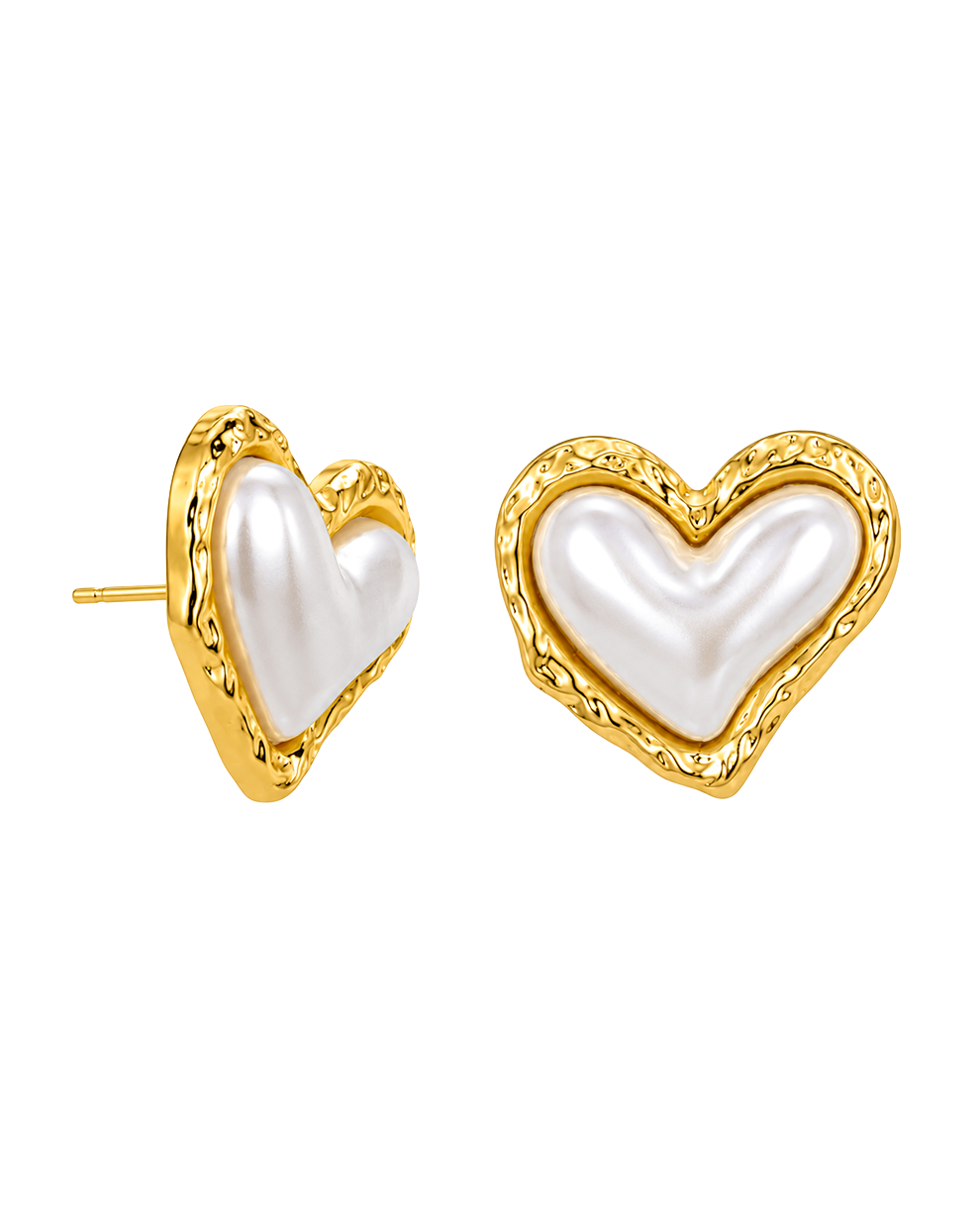 Pearl heart earstud Image 3