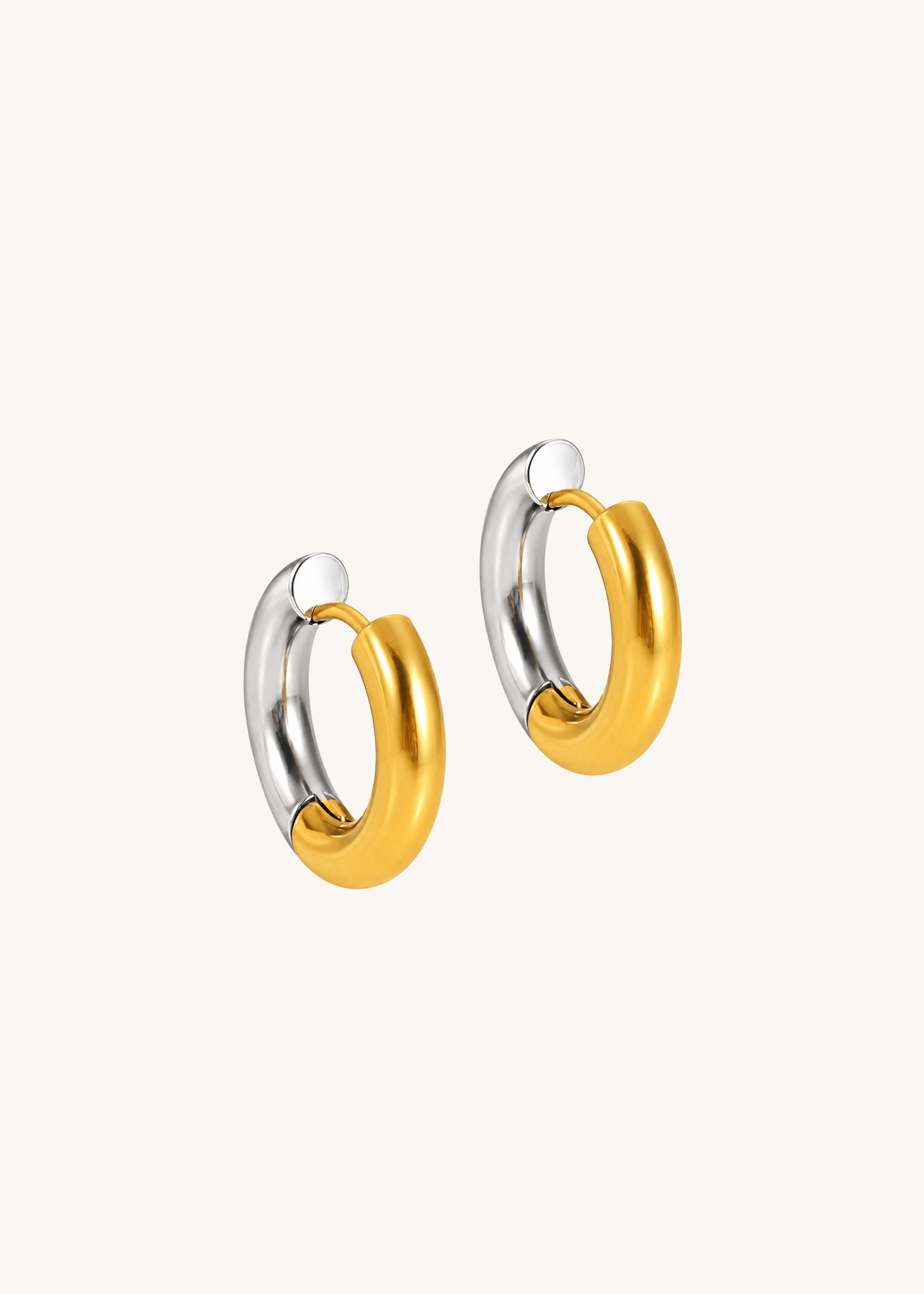 Dual tone Hoops Image 2