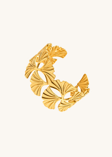 Leaf cuff bracelet