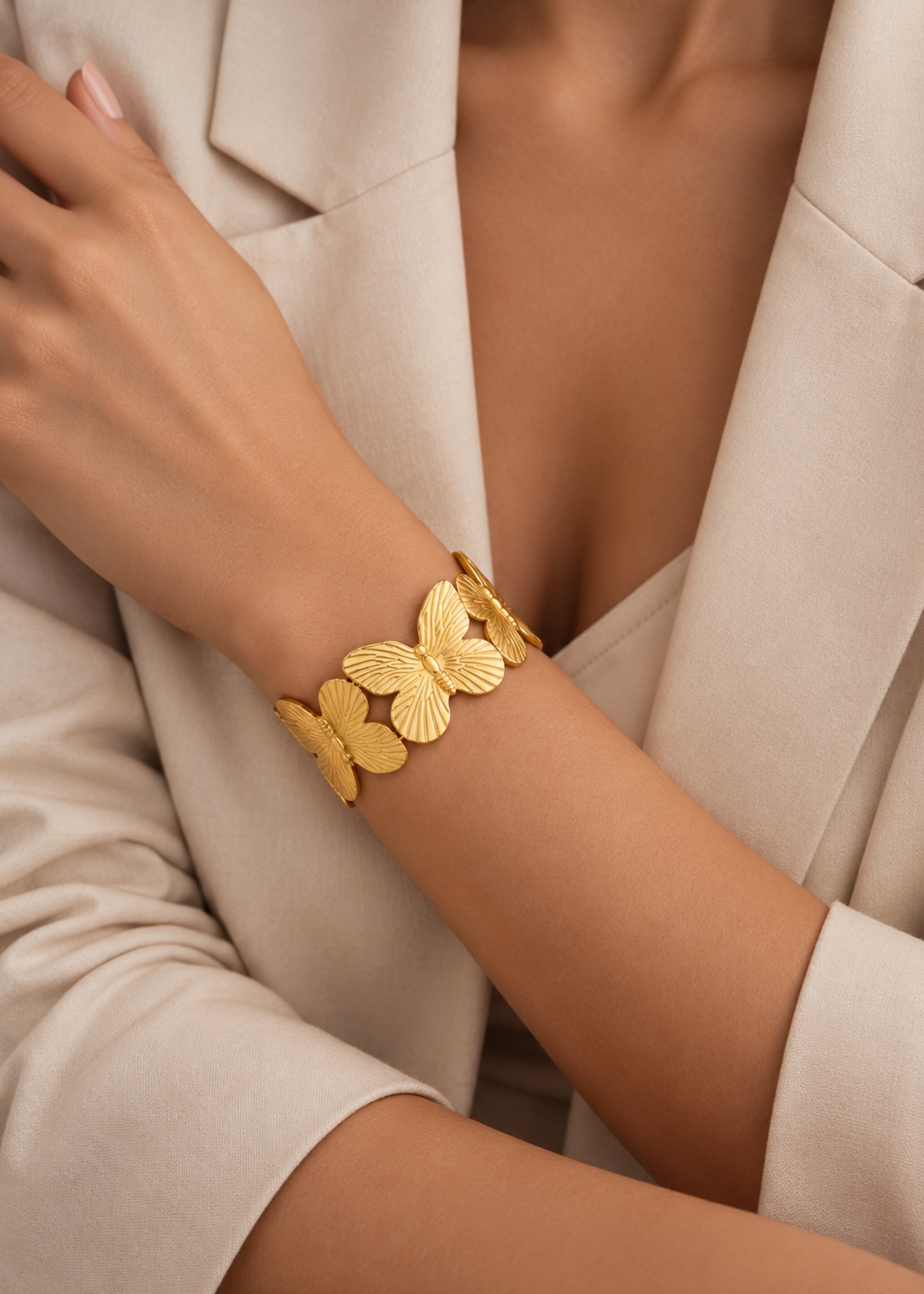 Butterfly cuff bracelet Image 4