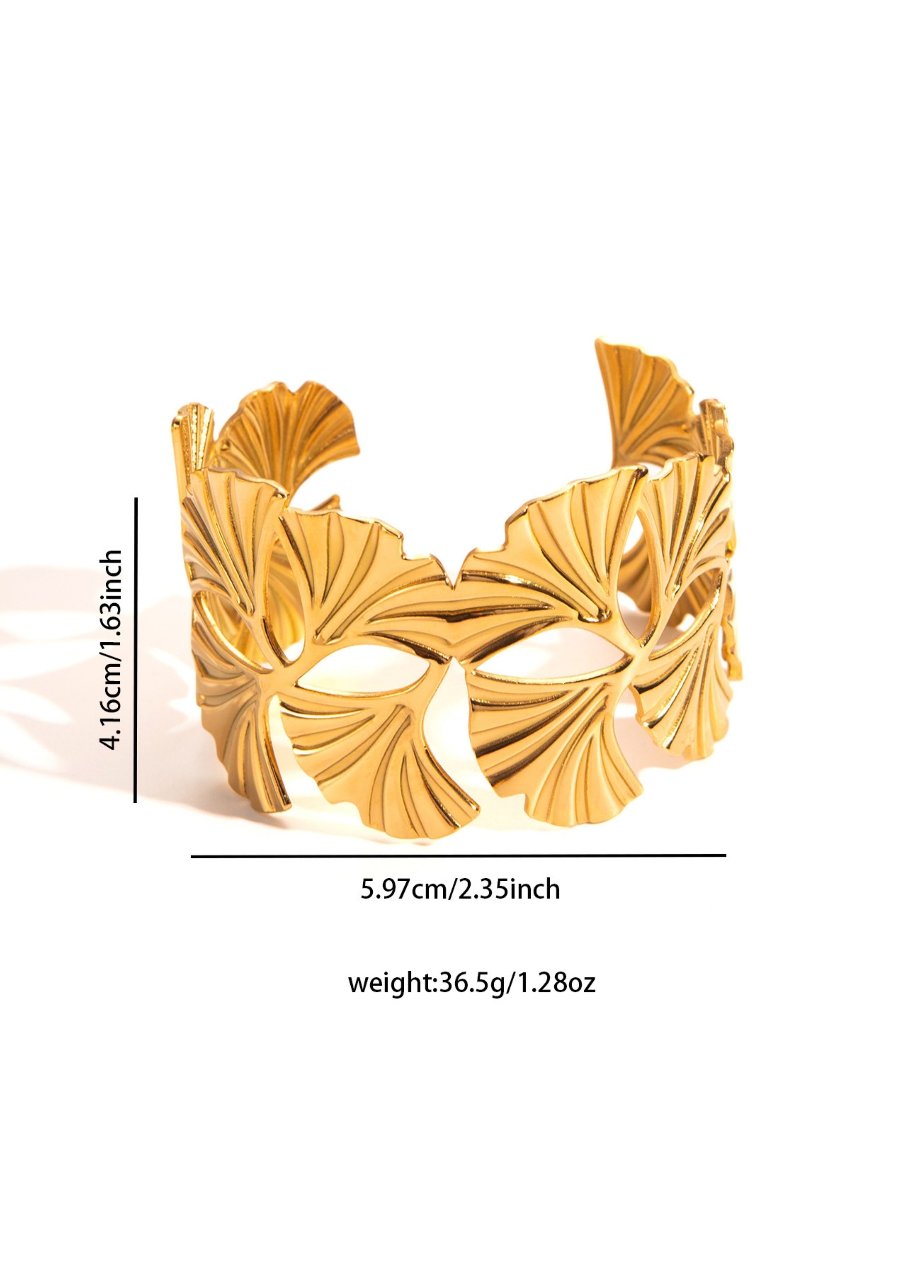 Leaf cuff bracelet Image 4