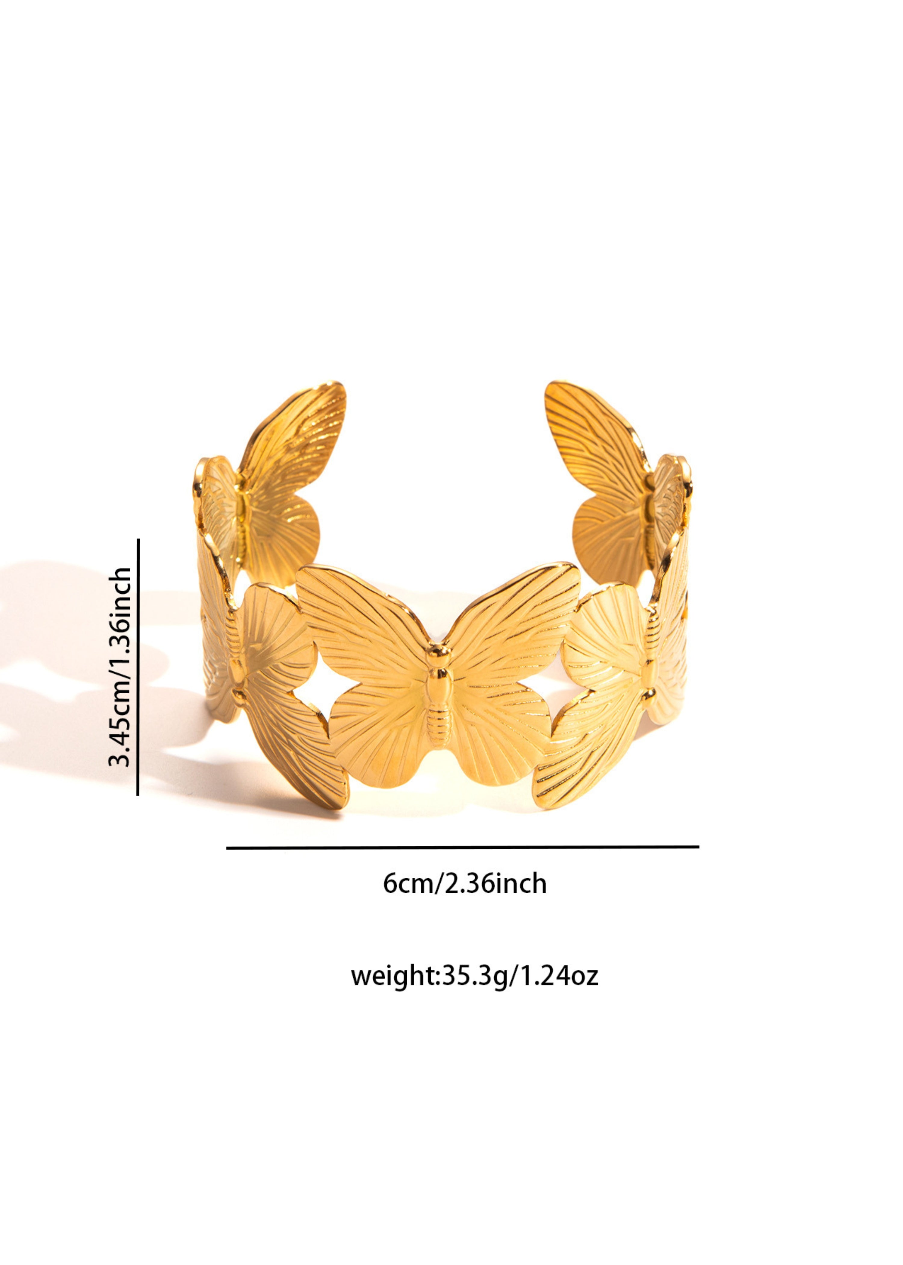 Butterfly cuff bracelet Image 5