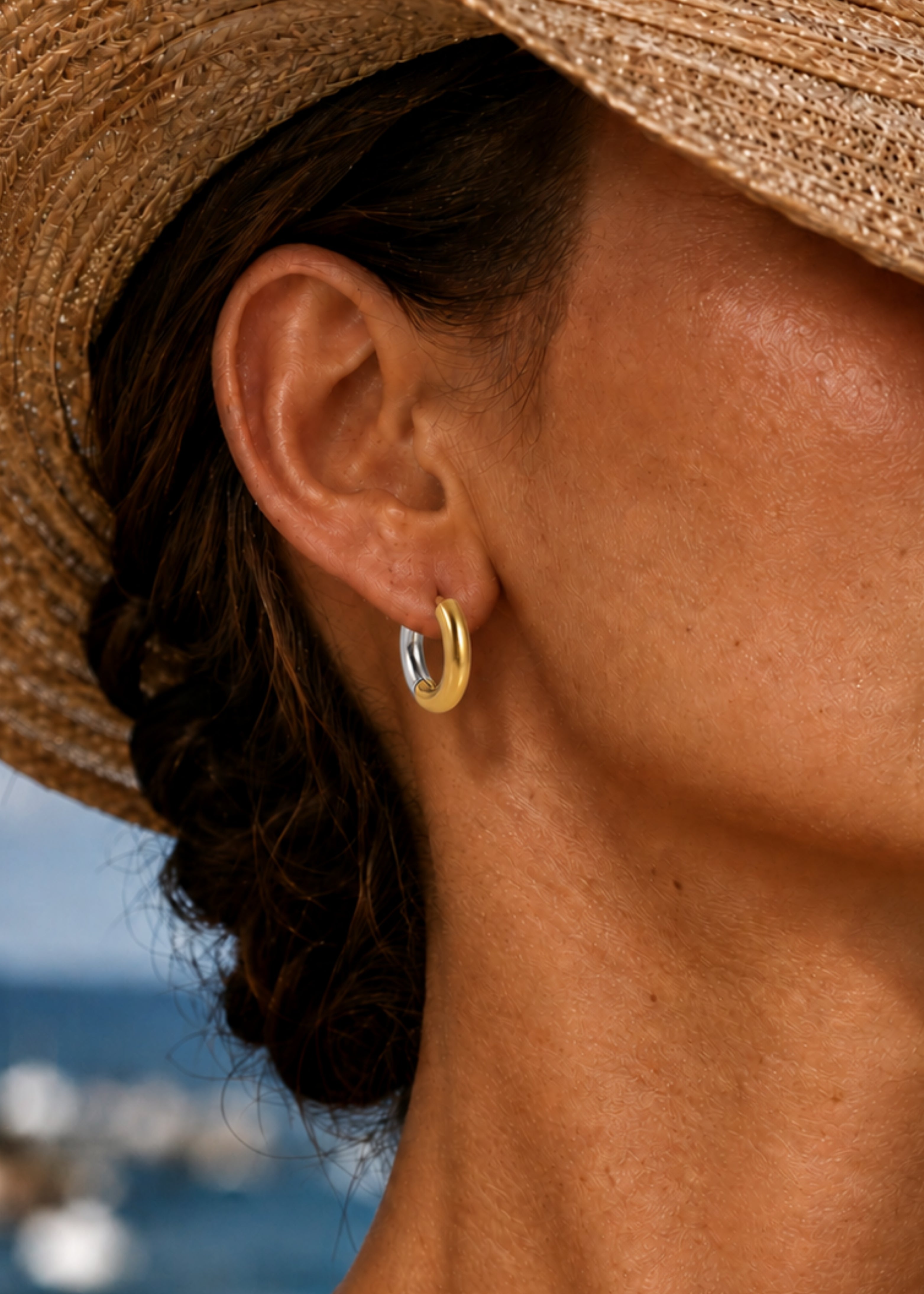 Dual tone Hoops Image 3
