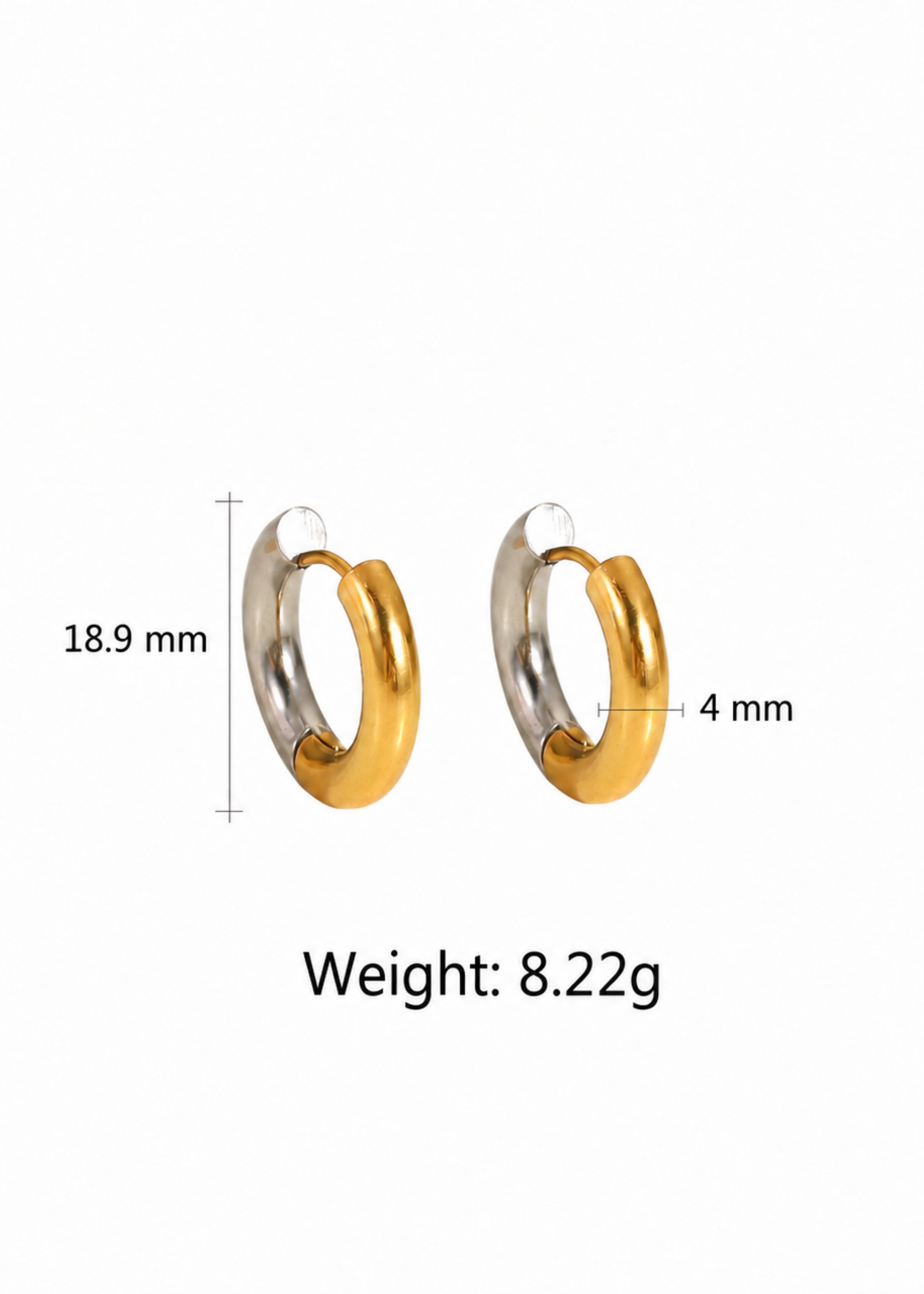 Dual tone Hoops Image 5